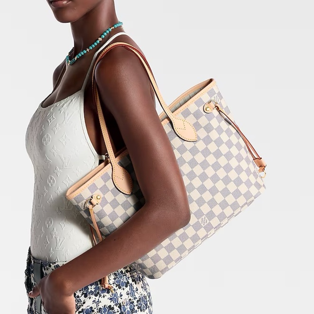 Louis Vuitton Damier Azur Canvas Neverfull PM Bag